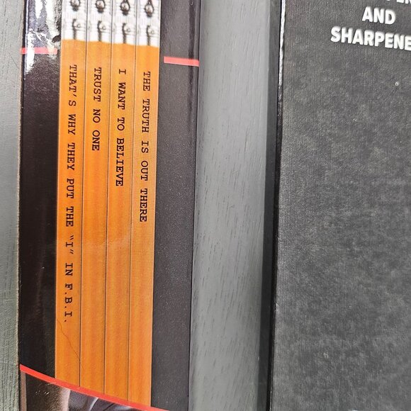 Loot Crate X Files Pencil Set 6 Colored Pencils and Sharpener - Picture 4 of 5